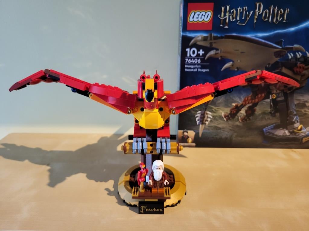 Lego 76394 Harry Potter Fawkes, Kinderen en Baby's, Speelgoed | Duplo en Lego, Ophalen of Verzenden, Zo goed als nieuw, Complete set