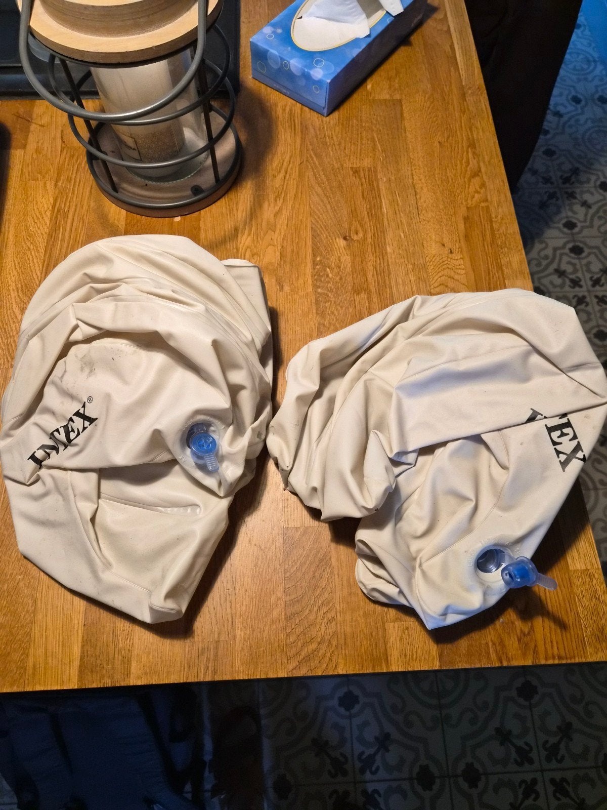 opblaasbare hoofdsteun Intex, Tuin en Terras, Ophalen of Verzenden, Zo goed als nieuw, Opblaasbaar