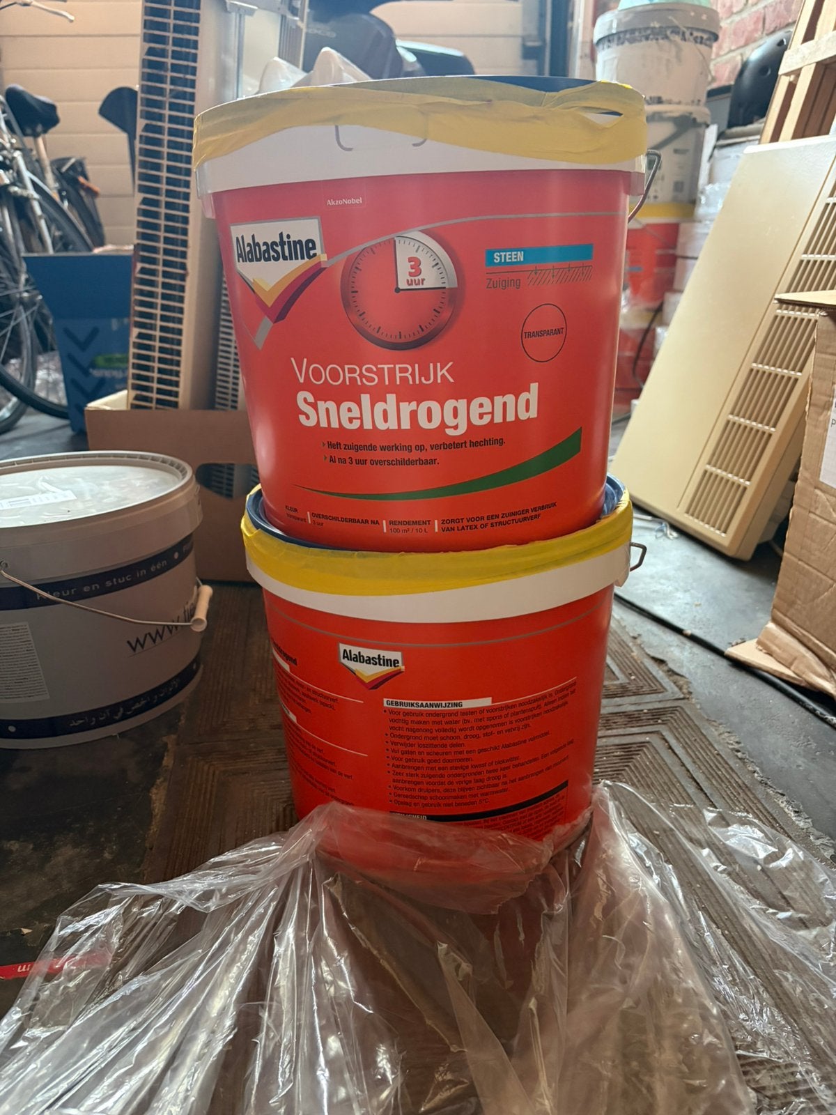 Alabastine Voorstrijk (primer) Sneldrogend - 10 liter, Enlèvement, Neuf, Avec couvercle