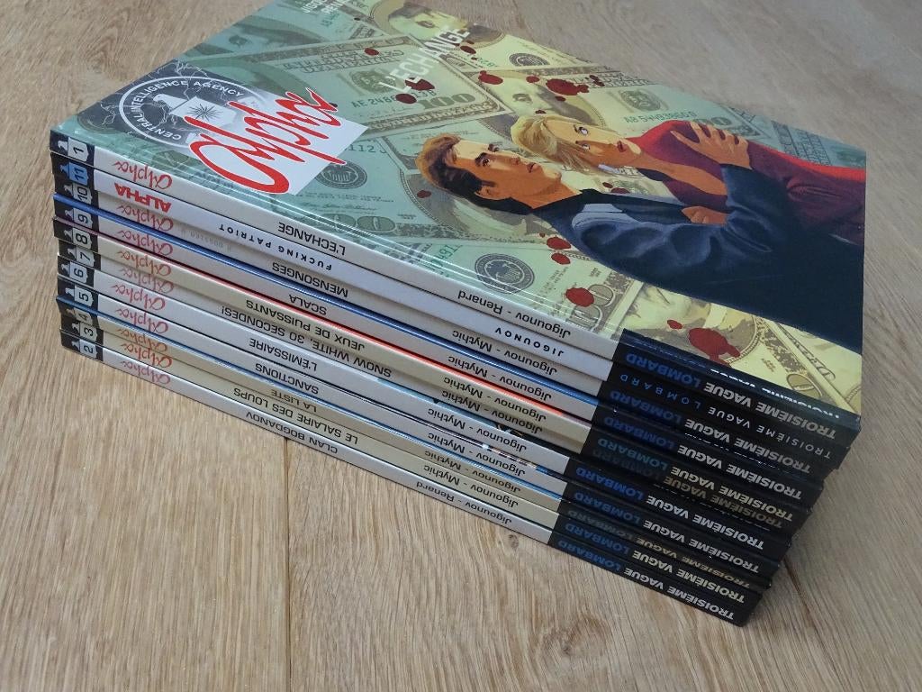 Lot de 11 BDs Alpha (complet 1à11), Complete serie of reeks, Ophalen of Verzenden, Gelezen, Jigounov/Renard