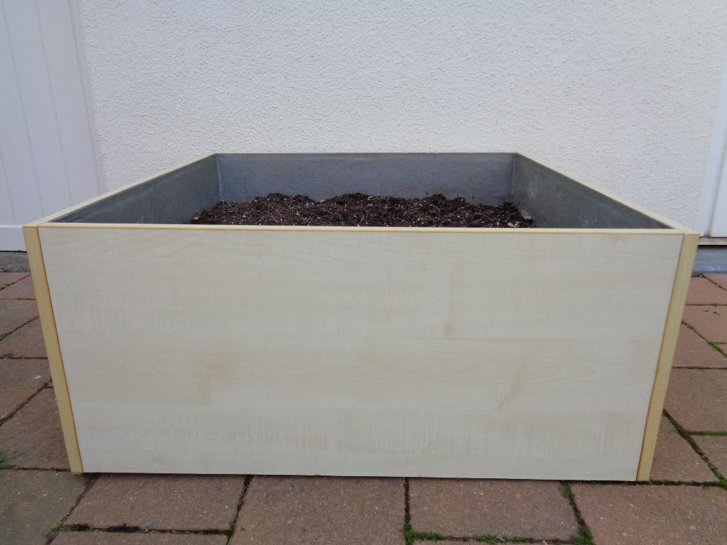 jardinière d'intérieur sur roues, Jardin & Terrasse, Bacs à fleurs & Jardinières, Utilisé, Bois, Intérieur, Carré, Enlèvement