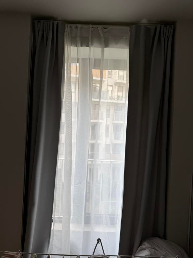 2 rideaux voilage, Comme neuf, 100 à 150 cm, Enlèvement, 200 cm ou plus