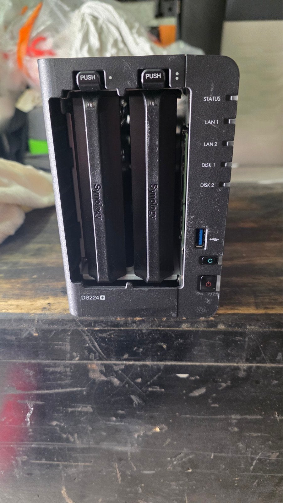 Synology DS224+ inclusief deze twee Seagate IronWolf 2TB har, Computers en Software, Ophalen, Nieuw, 2×  2TB, Synology DS224+