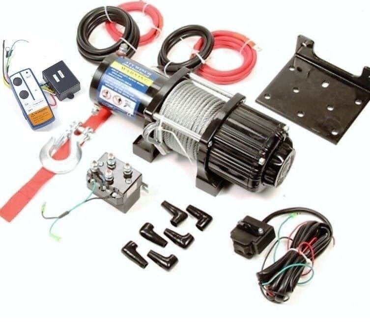 Kabellier elektrisch, 12V, 4500 Lbs, Verzenden