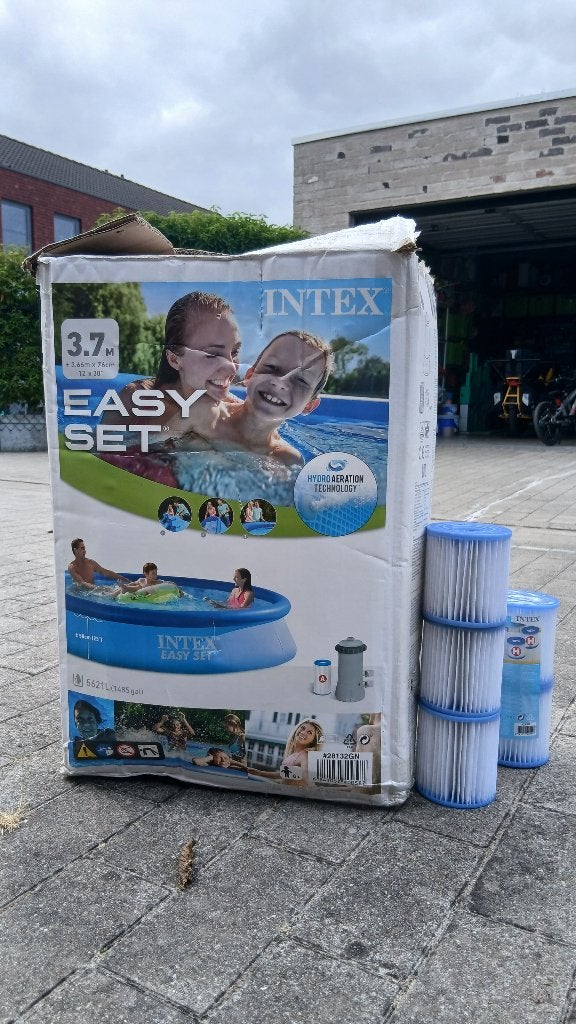 Intex easy set 3.66m x 76cm met pomp, Ophalen, Opblaaszwembad, Rond, Nieuw