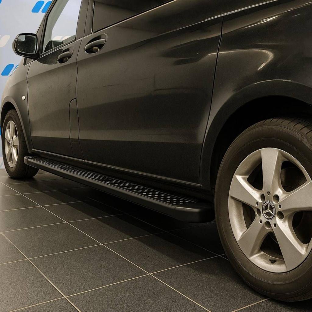Mercedes Vito W447 Treeplanken Sidesteps Mat Zwart Anti-Slip, Gebruikt, -, -, Ophalen of Verzenden