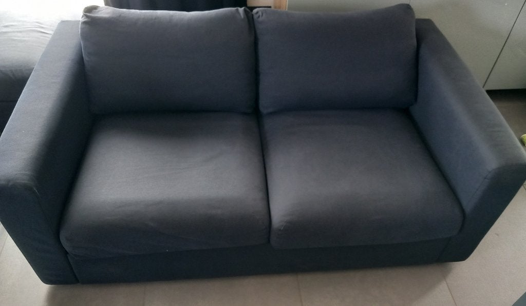Canapé 2 places avec pouf Vimle, Maison & Meubles, Enlèvement, Neuf, Tissus