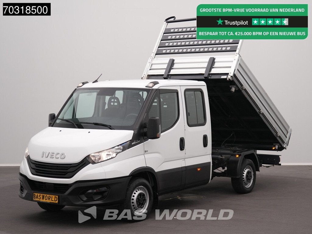 Iveco Daily 35S16 Automaat Driezijdige Kipper Dubbel Cabine, Autos, Camionnettes & Utilitaires, Entreprise, Achat, Caméra de recul