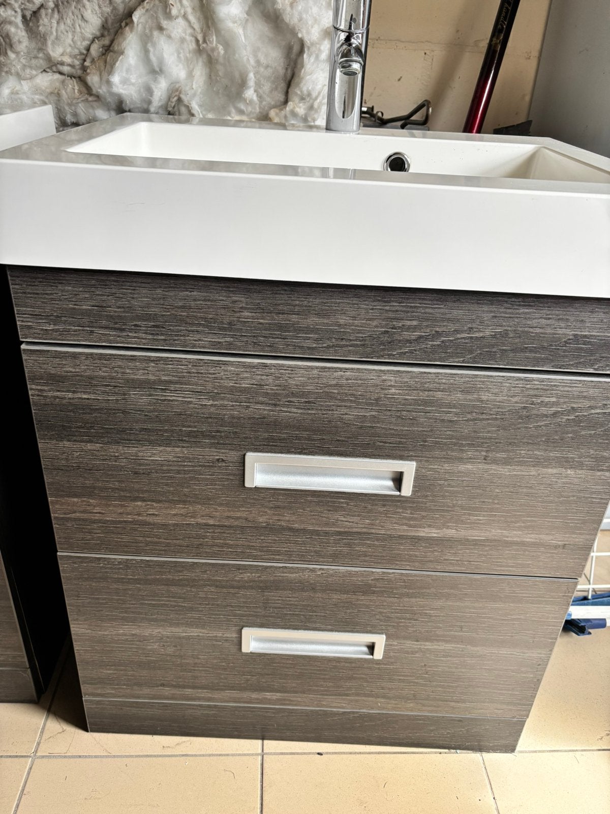 Badkamer meubel met spiegelkast, Enlèvement, Comme neuf, Armoire à miroir