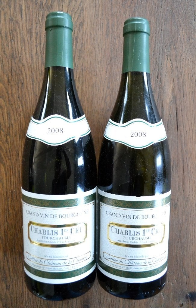 Grand vin de Bourgogne. Chablis 1er cru Fourchaume. 2x, Collections, Vins, Enlèvement ou Envoi, Neuf, Vin blanc