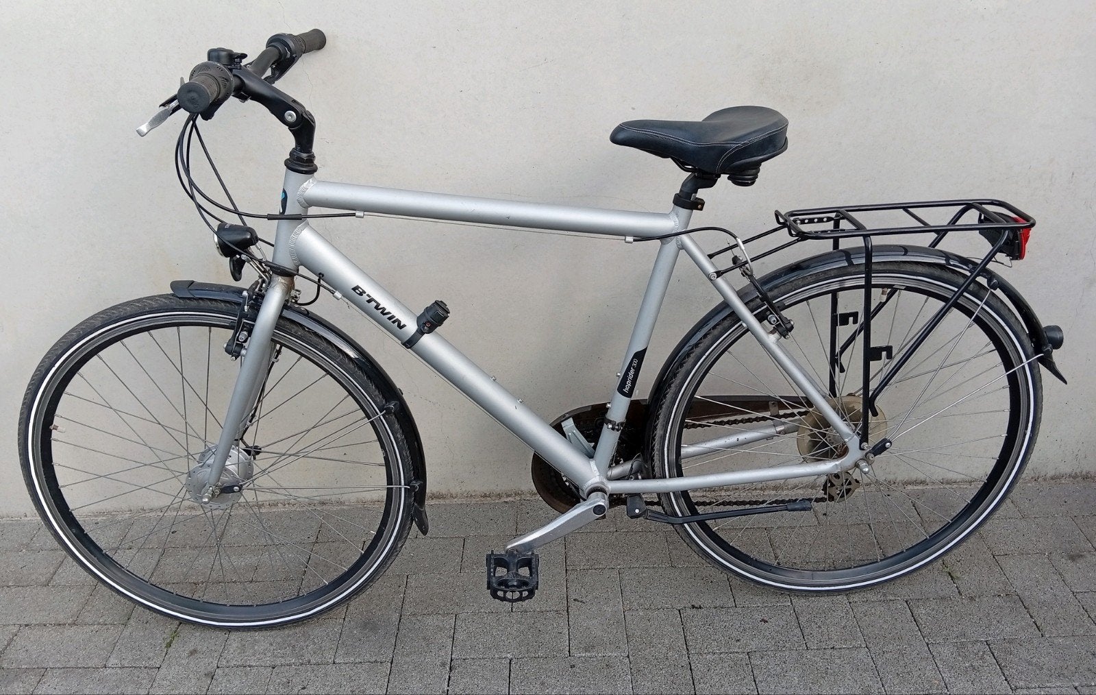 Herenfiets jongensfiets alu Btwin 28inch 21speed maat 56cm🚴, Fietsen en Brommers, 28 inch, Gebruikt, Velgrem, Meer dan 20 versnellingen