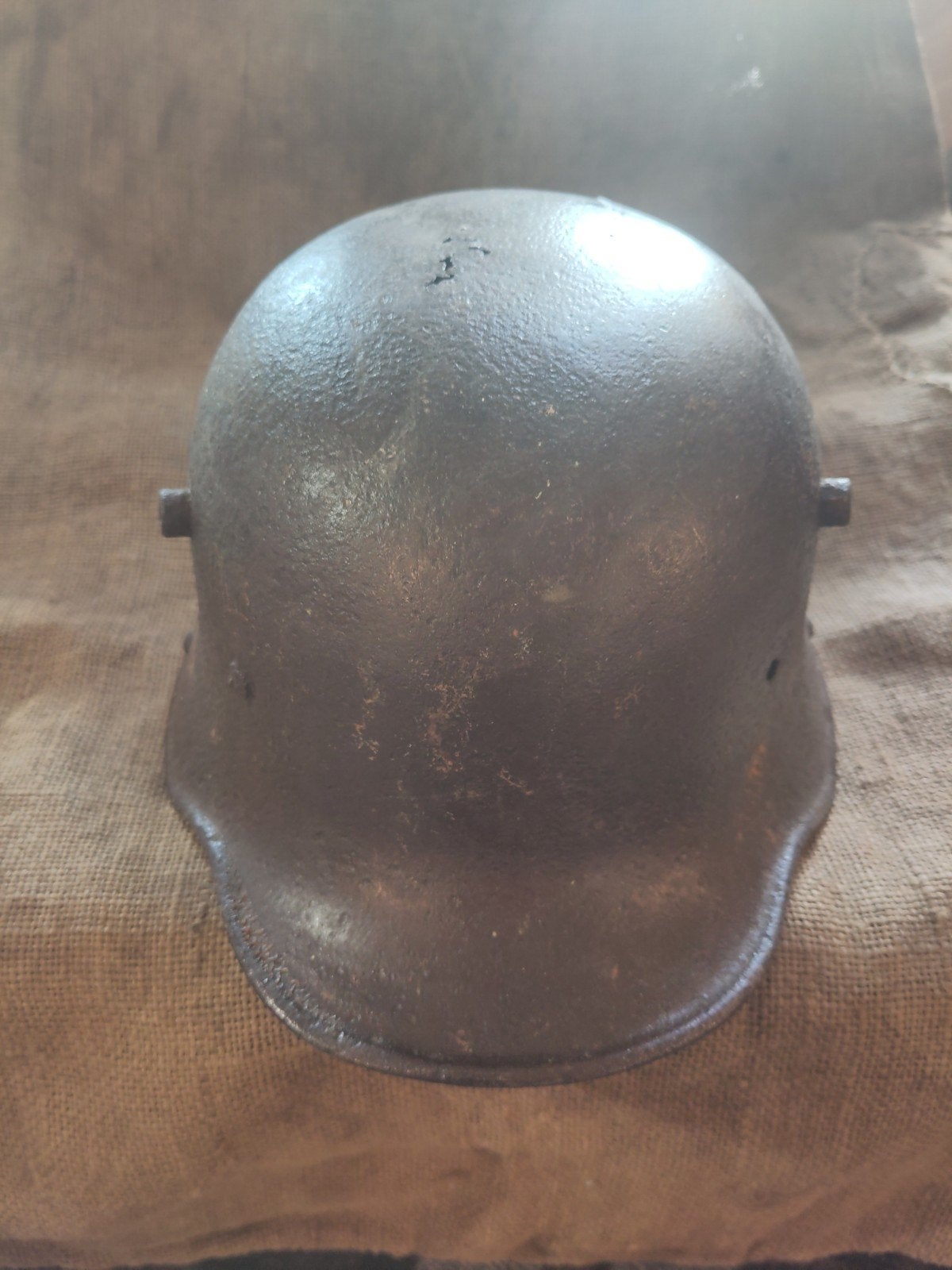 casque allemand ww1, Enlèvement