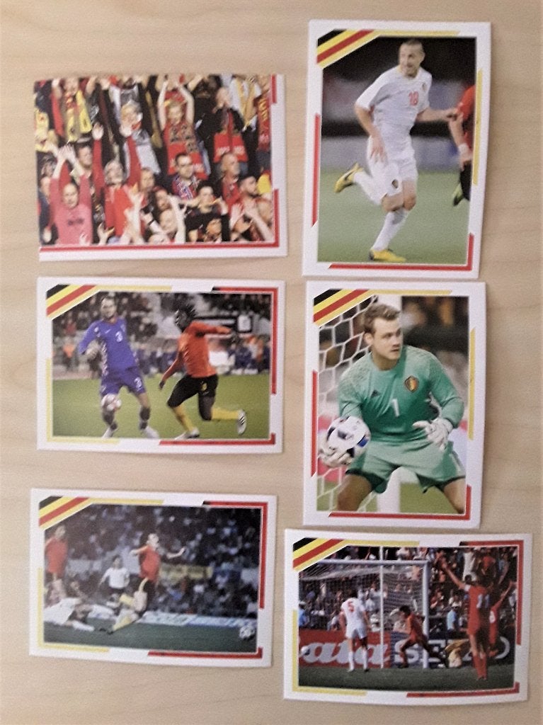 We plakken de PANINI 2018-stickers van RedTogether, Ophalen, Zo goed als nieuw, Meerdere stickers