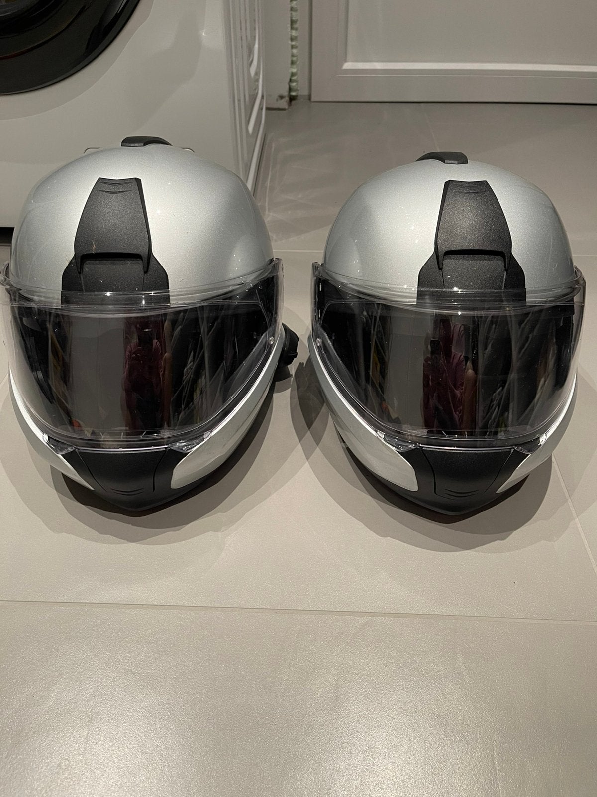 Casque de moto Bmw gris, Vélos & Vélomoteurs, Enlèvement, Utilisé