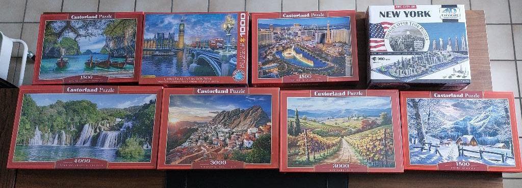 8 Castorland puzzels in originele, ongeopende verpakking, Ophalen of Verzenden, Nieuw