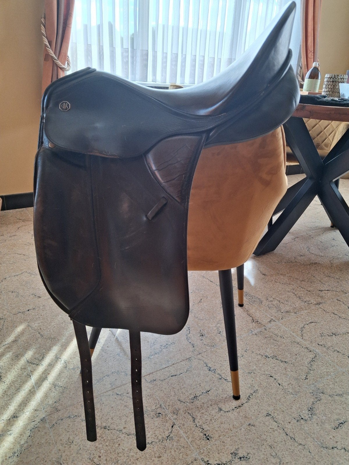 Dressuurzadel Kieffer - 17 inch, Utilisé, M (17 pouces), Dressage, Enlèvement