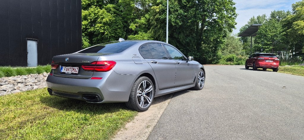 BMW 740E, Auto's, Automaat, Achterwielaandrijving, Zwart, 7 Reeks