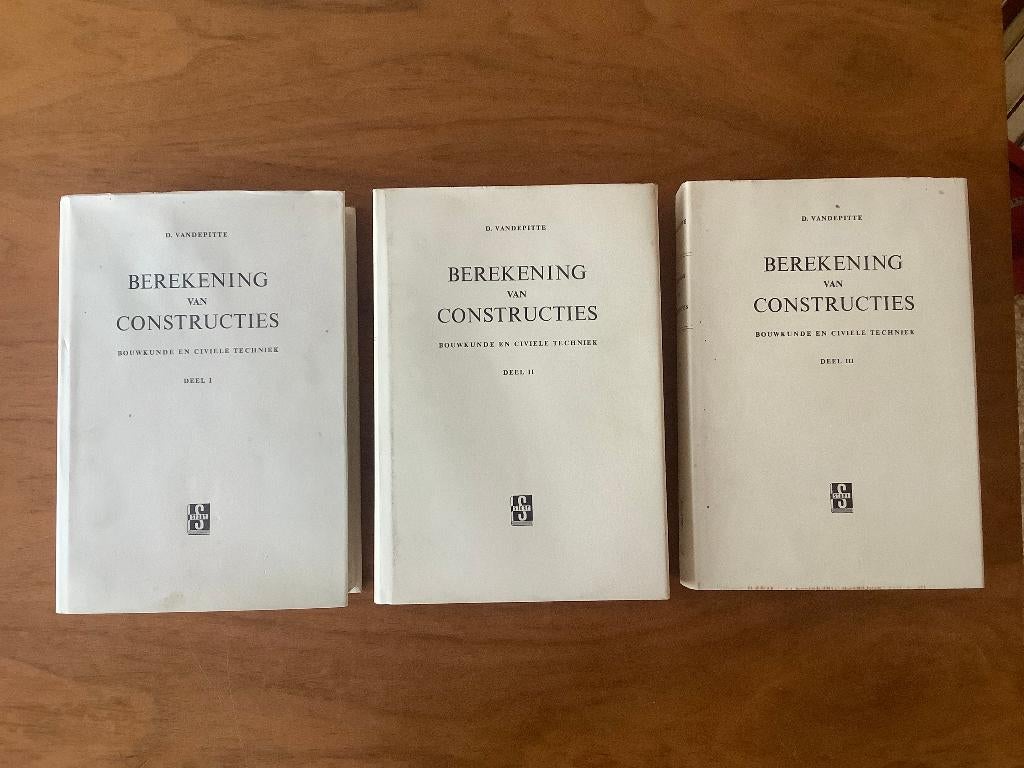 Berekening van constructies, Boeken, Ophalen, Prof. D. Vandepitte, Zo goed als nieuw, Bouwkunde