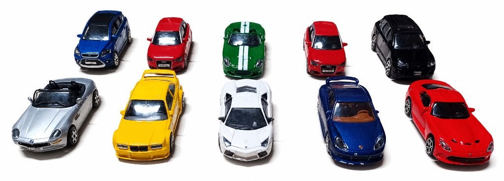 Bburago lot 10 autootjes van 1:43, Ophalen, Zo goed als nieuw, Auto, Overige merken