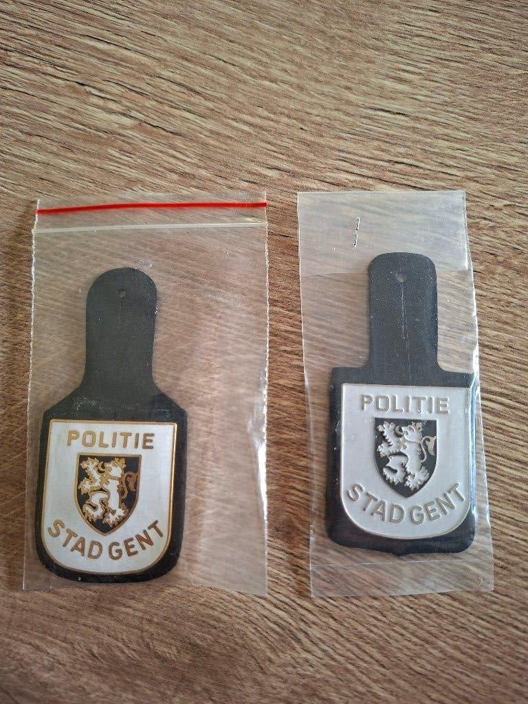 Vintage borsthanger Gentse Politie (mint), Ophalen of Verzenden