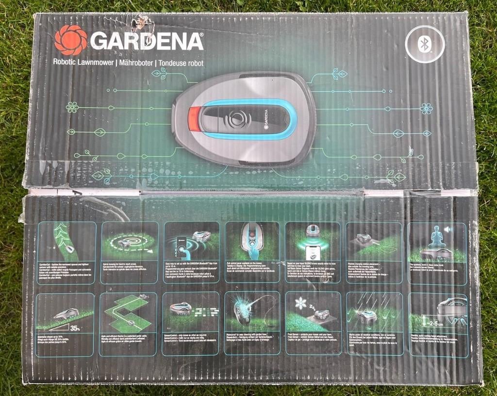 Robot grasmaaier, Tuin en Terras, Grasmaaiers, Ophalen, Minder dan 30 cm, Accu-grasmaaier, Zo goed als nieuw
