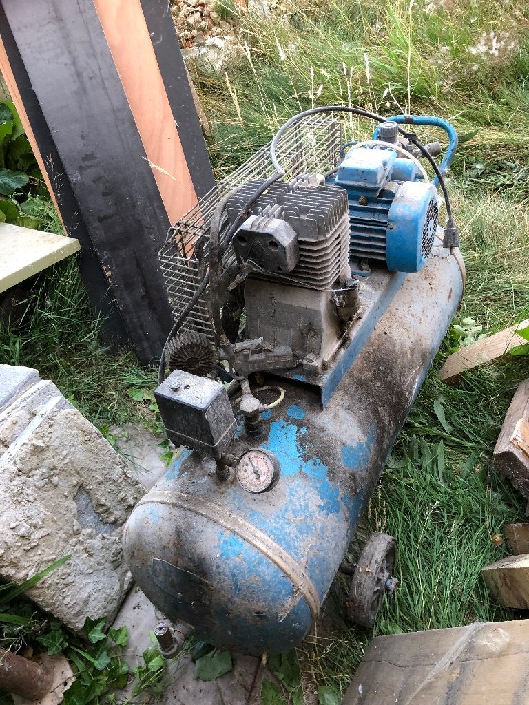 Compressor, Doe-het-zelf en Bouw, Compressors, Ophalen, Gebruikt, Olievrij