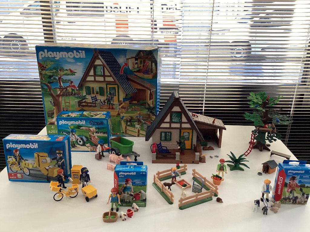 Playmobil boer en bos nrs 5380, 4765, 4403, 4495 en 4207, Ophalen, Zo goed als nieuw