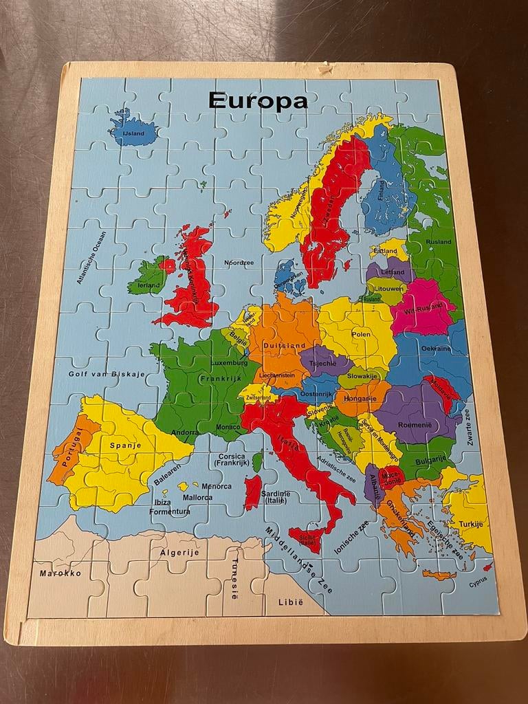 Mooi Europa puzzel, Ophalen of Verzenden, Gebruikt