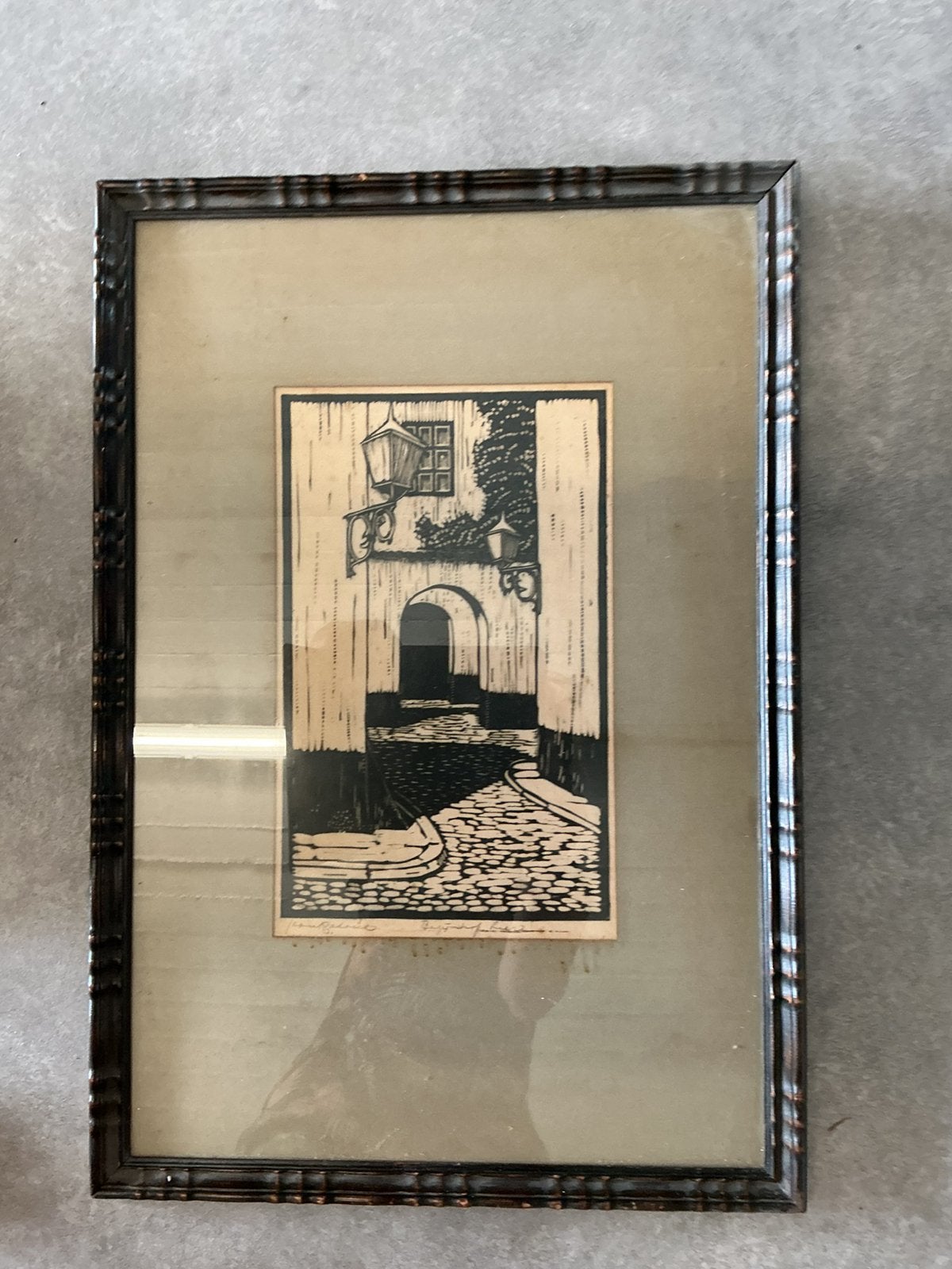 Pentekening Begijnhof lier, Antiek en Kunst, Ophalen of Verzenden, Pentekening