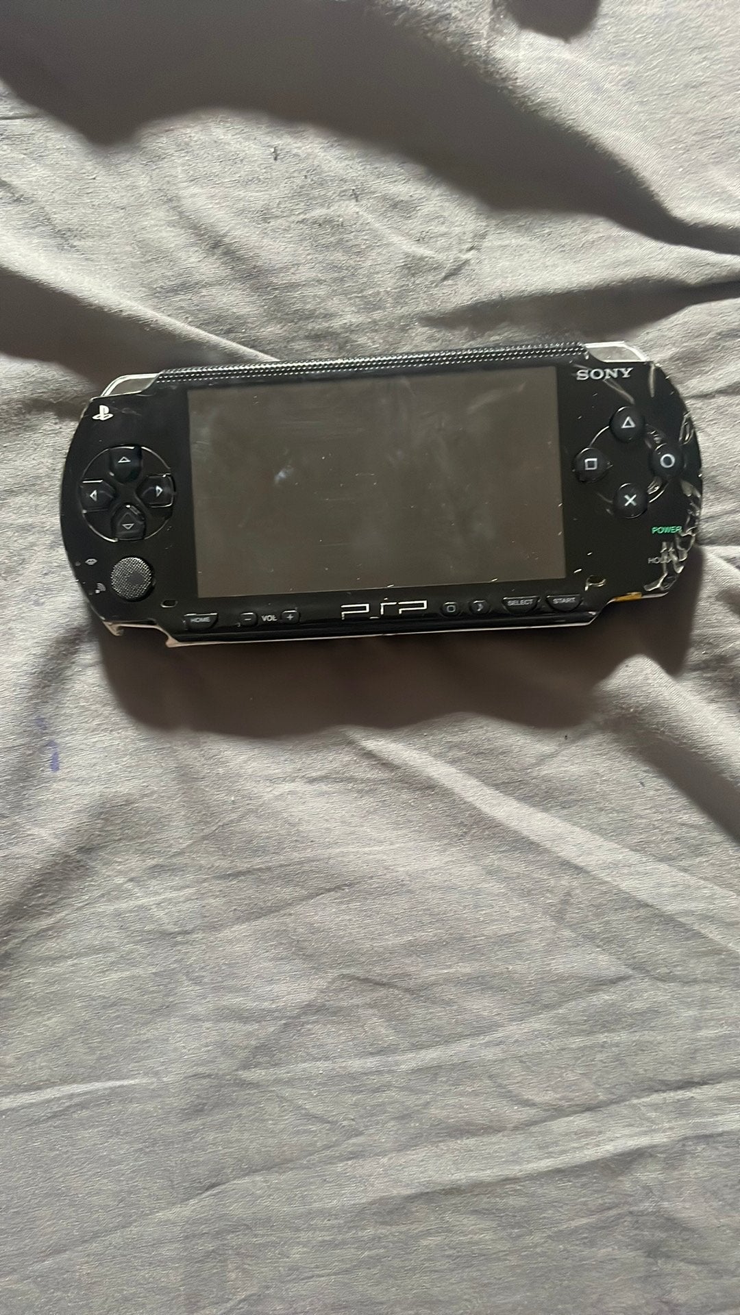 Modded psp  nieuwe batterij plus kabel, Ophalen, Zwart, PSP, Gebruikt