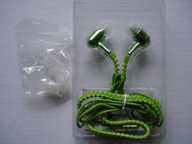 Oortjes koptelefoon hoofdtelefoon/In-ear headphones zipper, Verzenden, Nieuw, Bedraad, In-ear
