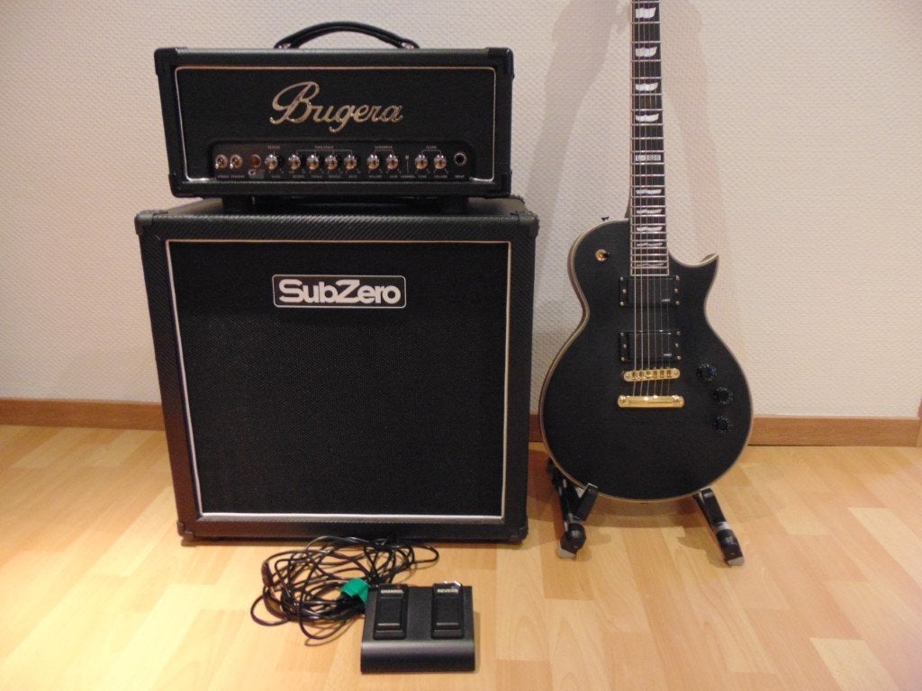 Tête Amp Bugera G5 Infinium + Subzero + Les Paul SC-1000 SBK, Musique & Instruments, Enlèvement, Neuf, Guitare, 50 à 100 watts