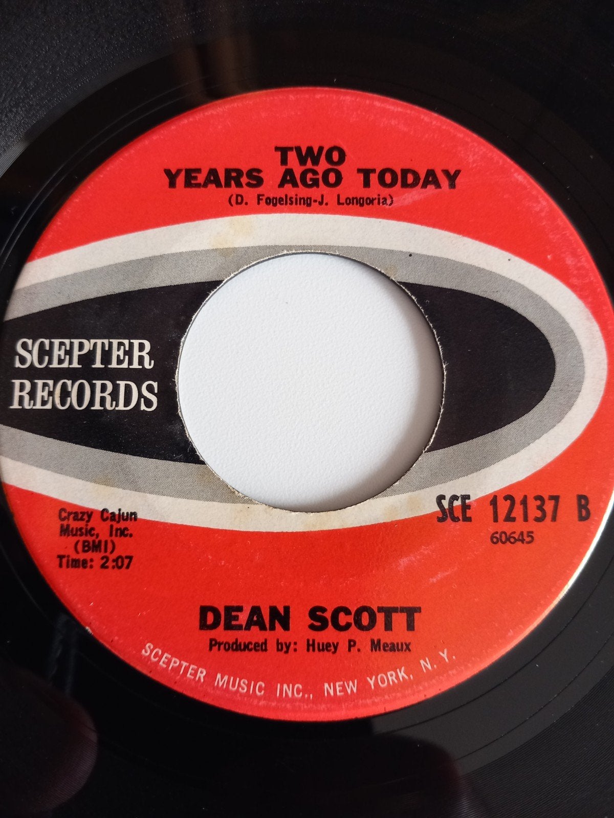 DEAN SCOTT. TWO YEARS AGO TODAY. OLDIES USA 45T