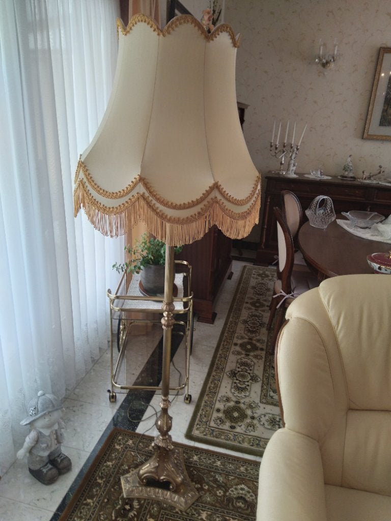 A vendre lampadaire sur pied, Maison & Meubles, Comme neuf, E27 (grand), Classique, Métal