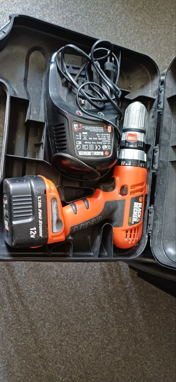 Black and Decker schroefmachine, Ophalen, Gebruikt, Boor- en Schroefmachine, Variabele snelheid