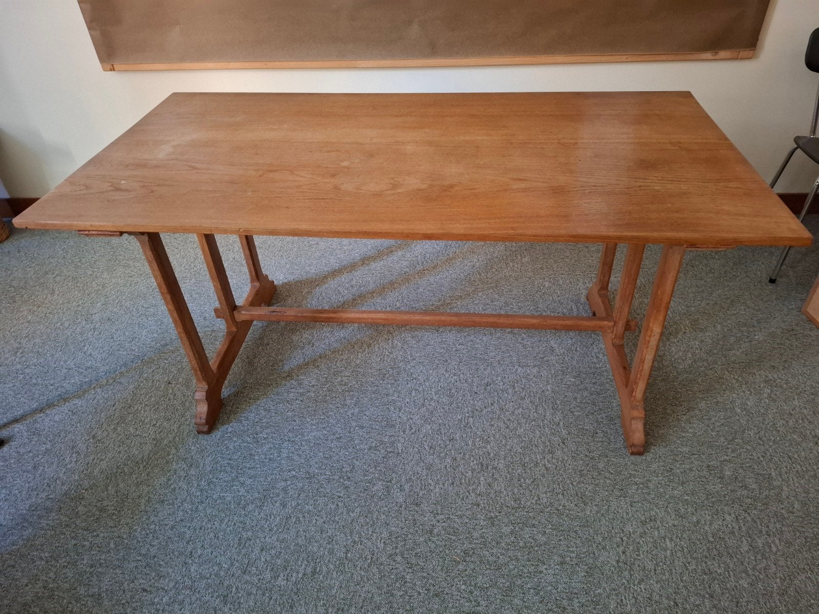 Grande table de ferme / table de monastère en chêne – Style, Enlèvement