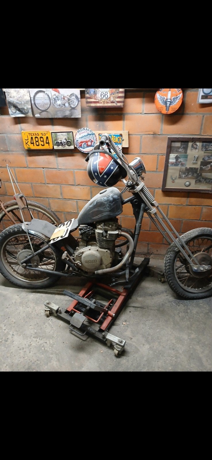 Chopper voor mancave  rijdt niet