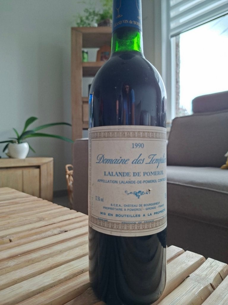 Domaine des Templiers Lalande de Pomerol 1990, Enlèvement, France, Vin rouge, Utilisé