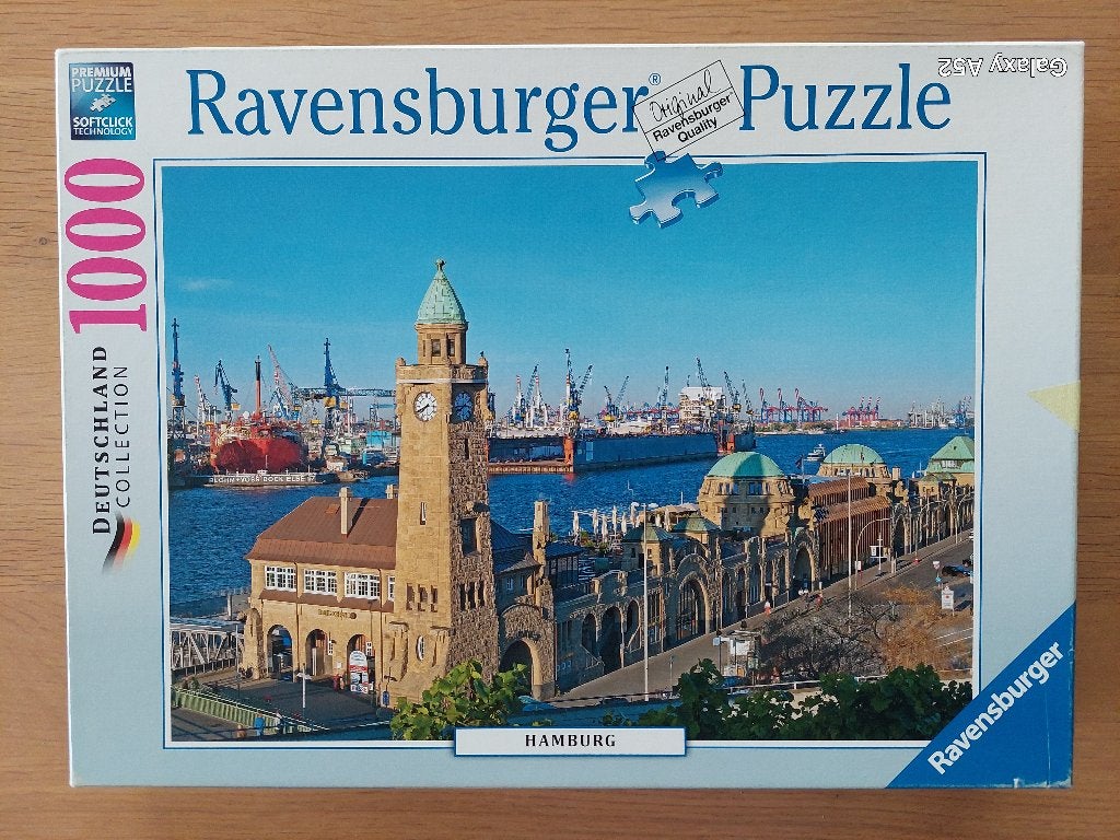 puzzle 1000 pièces - Ravensburger - Hambourg, Enlèvement ou Envoi, 500 à 1500 pièces, Comme neuf, Puzzle