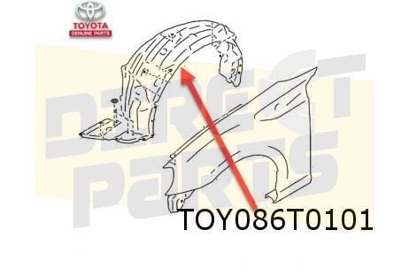 Toyota GT86 Coupe (7/12-6/20)  (ZN6) modderkuip Links Origin, -, -, Nieuw, Toyota