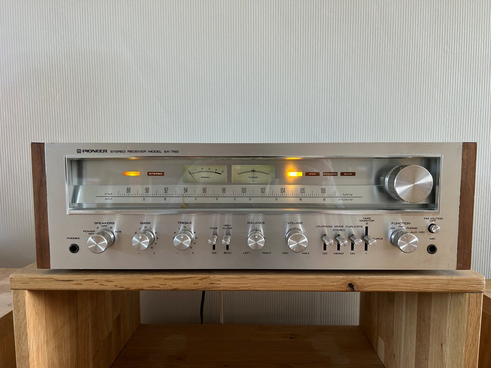 Pionees SX-750, Enlèvement, Utilisé, 60 à 120 watts, Pioneer