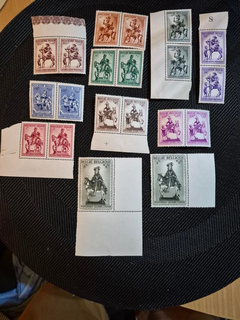 Lot: Belgische postzegels: Winterhulp Winter Relief 1942 rid, Ophalen of Verzenden
