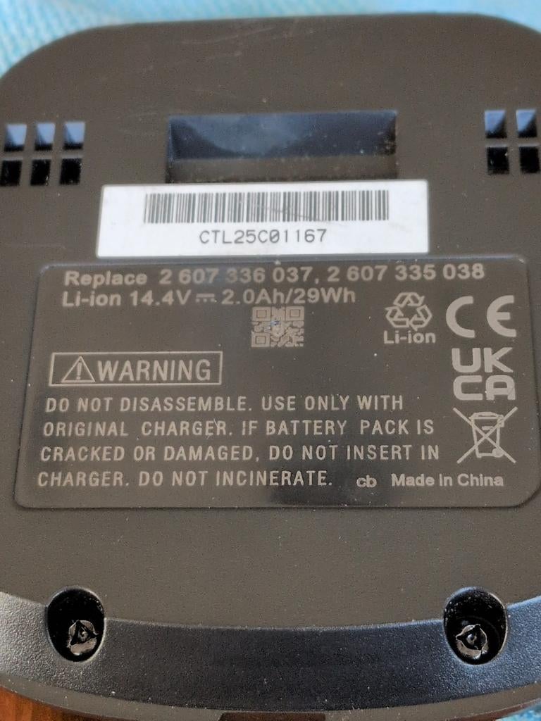 2 batterie de remplacement pour visseuse Bosch PSR 14,4 LI-2