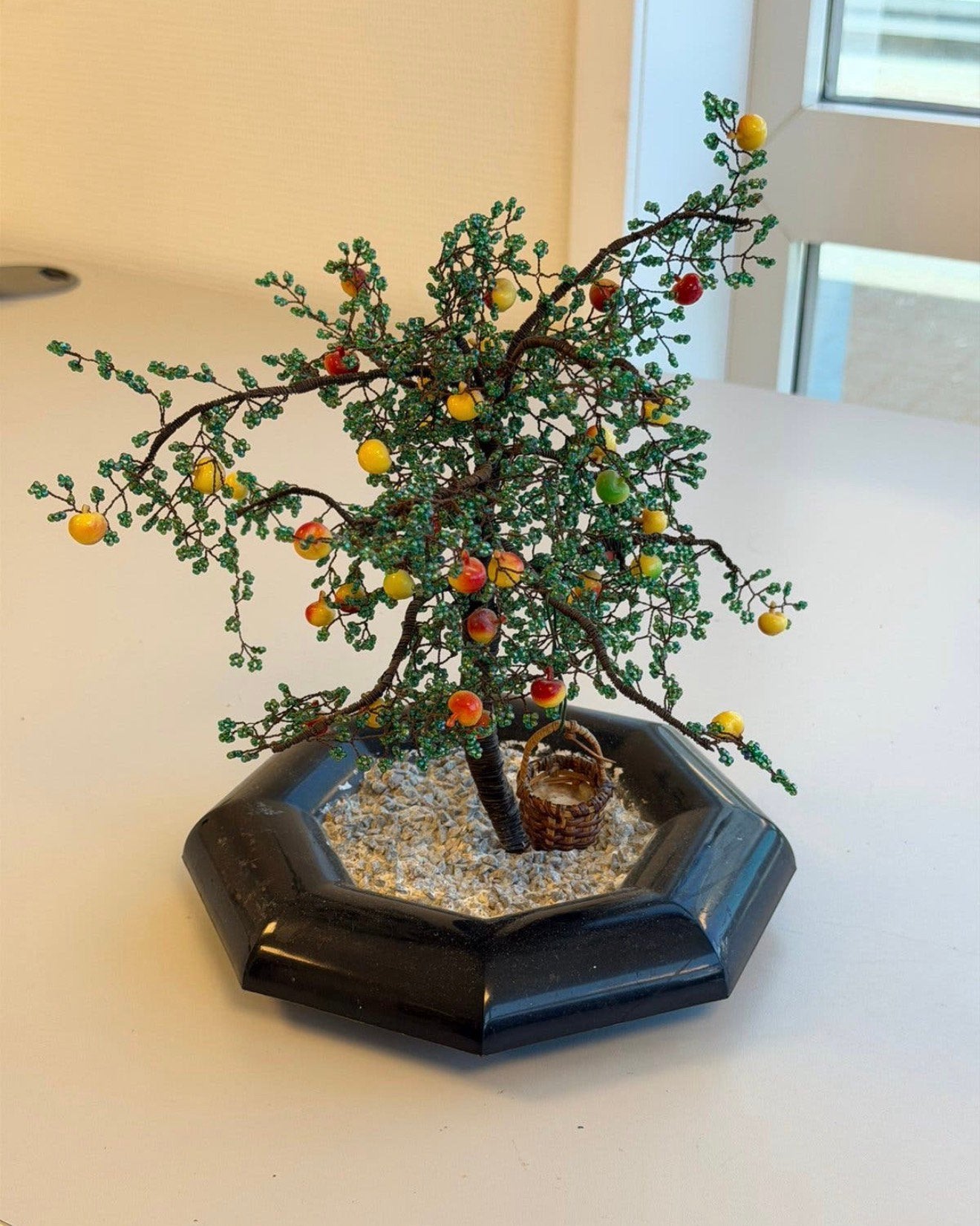 Handgemaakte Kralen Bonsai Appelboom met Buigbare Takken, Ophalen of Verzenden