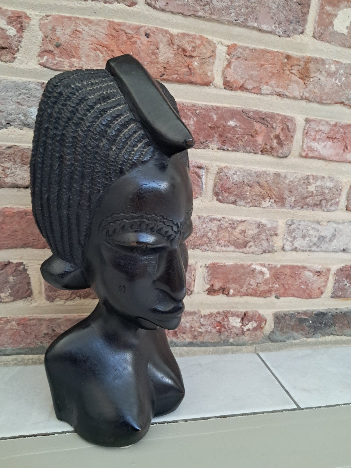 Houten beeld, Antiek en Kunst, Ophalen, Houtsnijwerk, Zwart, Hout