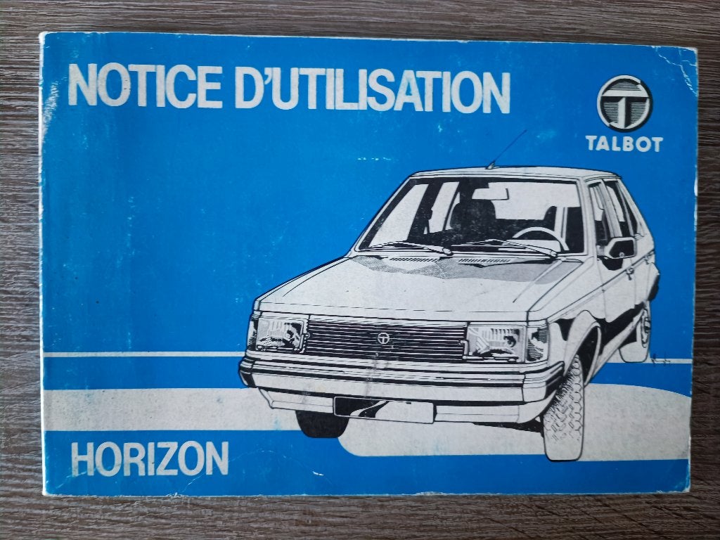 Notice d'utilisation Talbot  Horizon diesel, Ophalen