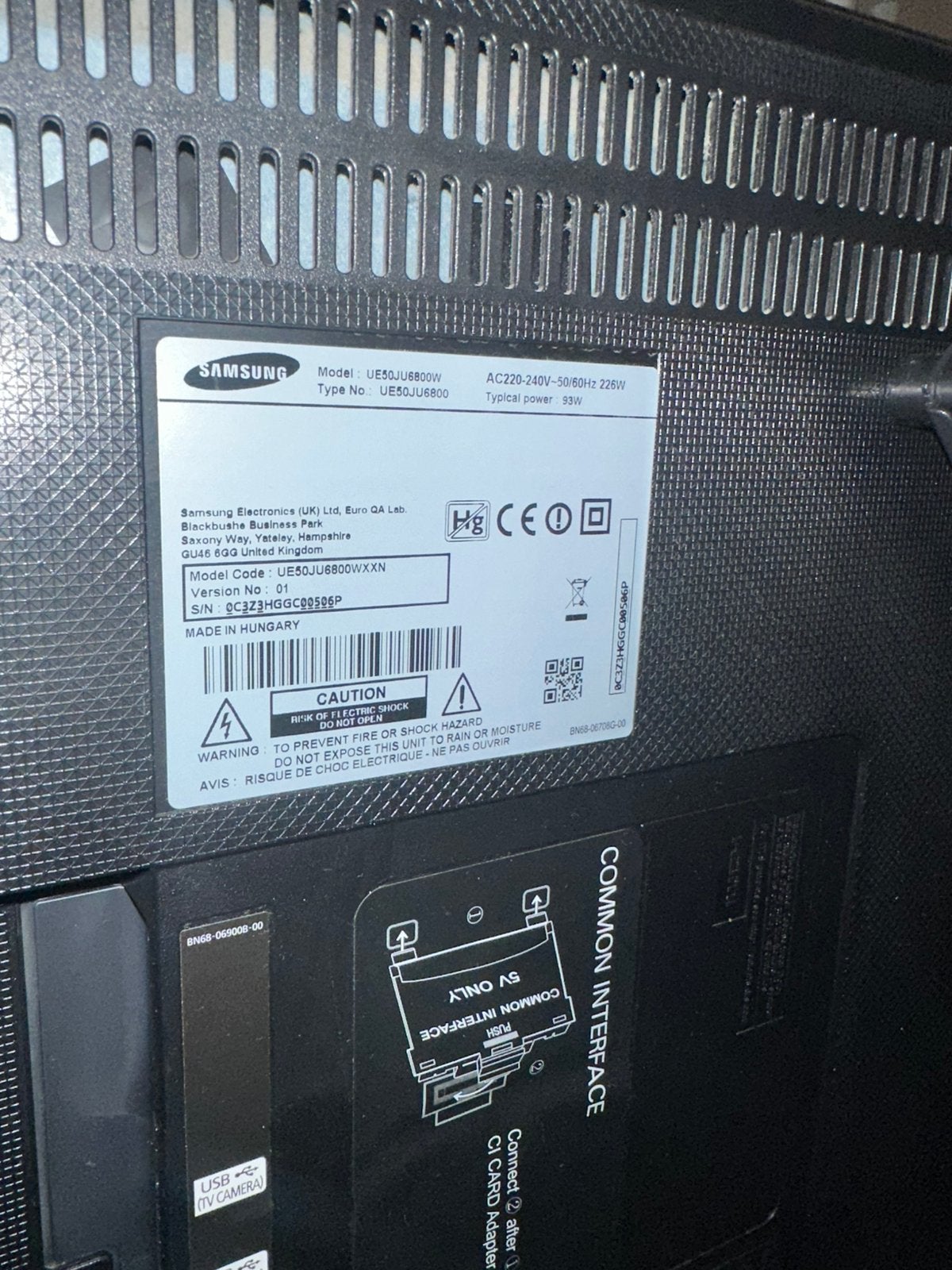 TV Samsung 50, Audio, Tv en Foto, Televisies, Ophalen, Zo goed als nieuw, Samsung
