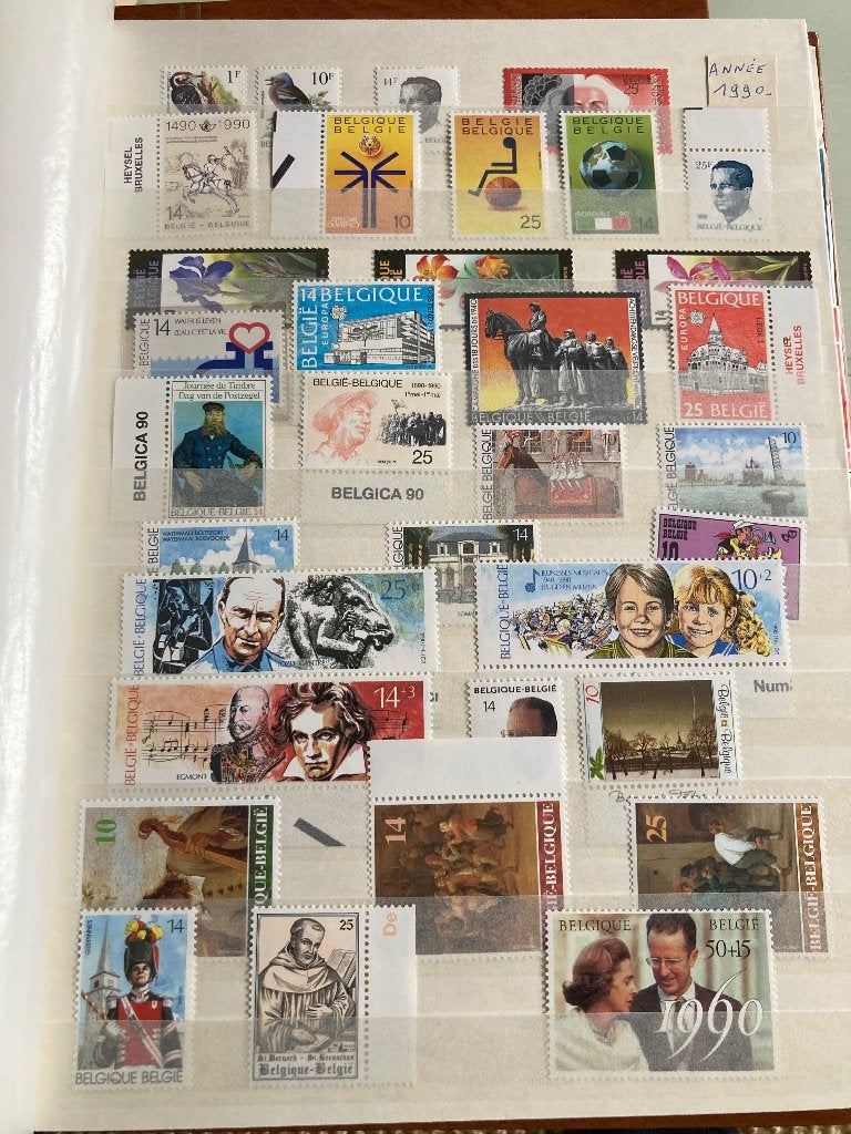 Timbres Belge année complète 1990 non oblitérés., Enlèvement ou Envoi, Non oblitéré, Timbre-poste, Neuf