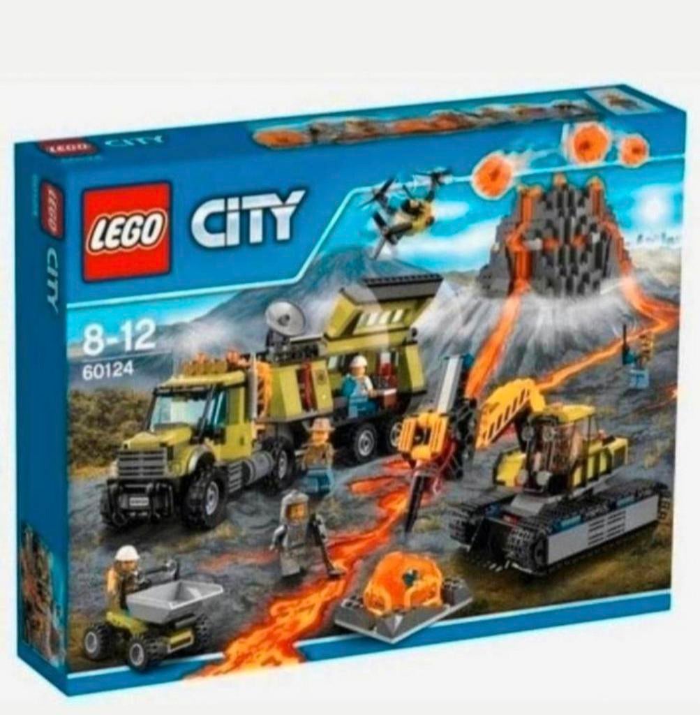 Lego city set 60124  vulkaan onderzoeksbasis . NIEUW IN DOOS, Ophalen of Verzenden, Nieuw, Complete set, Lego