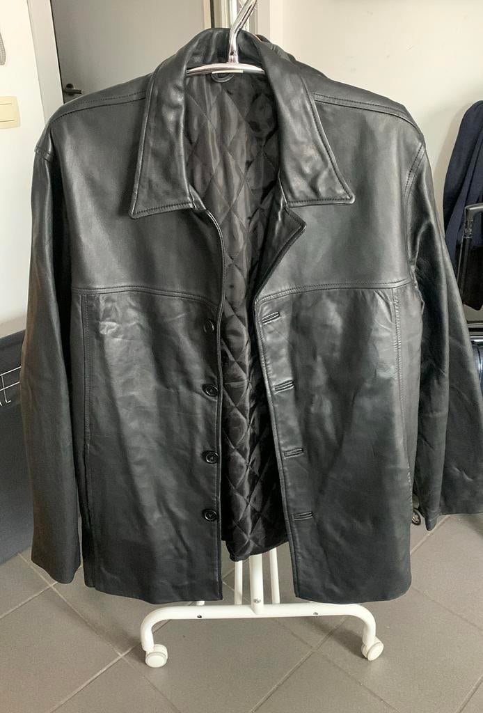 Echt leder heren jas L/XL, Ophalen of Verzenden, Nieuw, Maat 56/58 (XL), Zwart